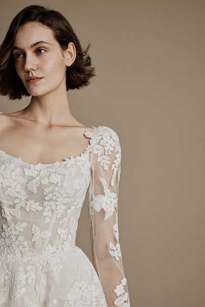 clover lace dress Clover Crochet Wedding Dress